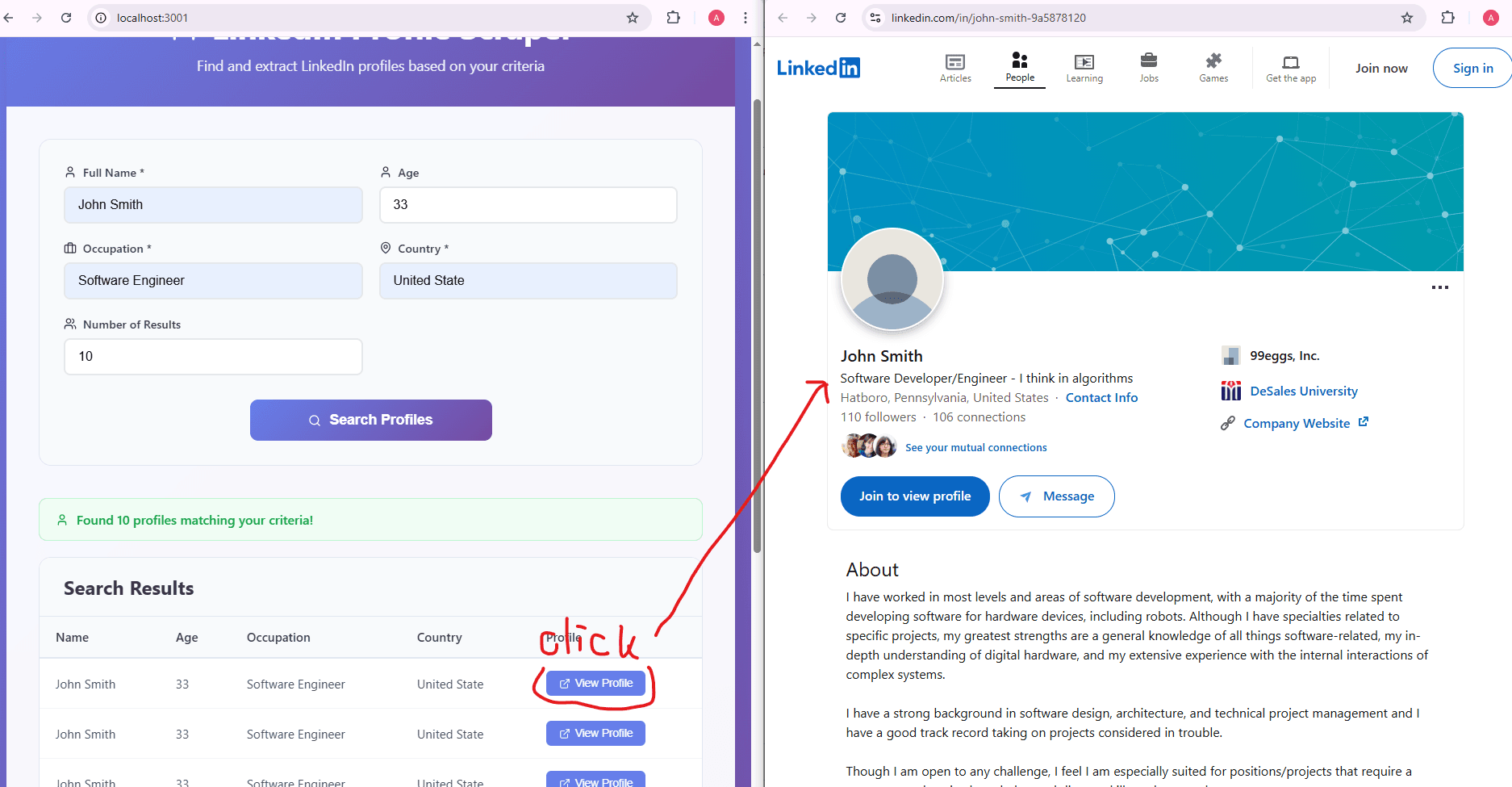 Linkedin Scraping